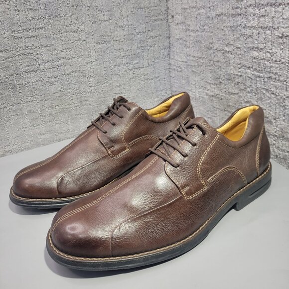 Jos. A. Bank Men\'s Size 11.5D Brown Leather Lined Lace Up Oxford Dress Shoes main image 11